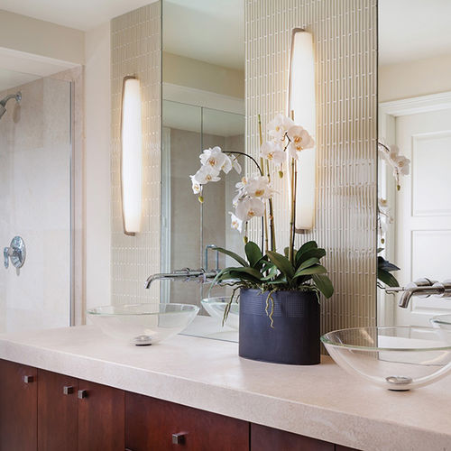 Applique contemporanea - CORVA BATH - TECH LIGHTING - in metallo / curva / per stanza da bagno