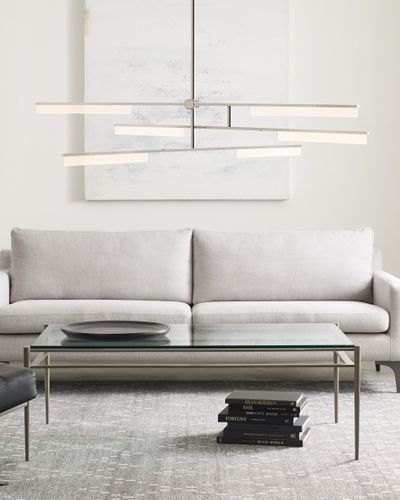 Lampadario contemporaneo - KLEE 6-LIGHT - TECH LIGHTING - in ottone / in acrilico / contract