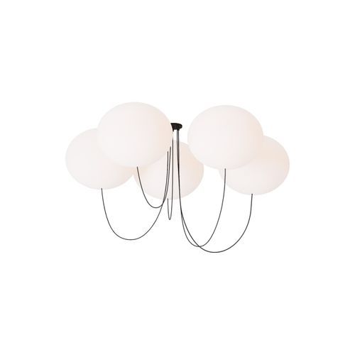Lampadario contemporaneo - HELIUM X-LARGE  - TECH LIGHTING - in vetro / in acciaio / da 5 lampadine