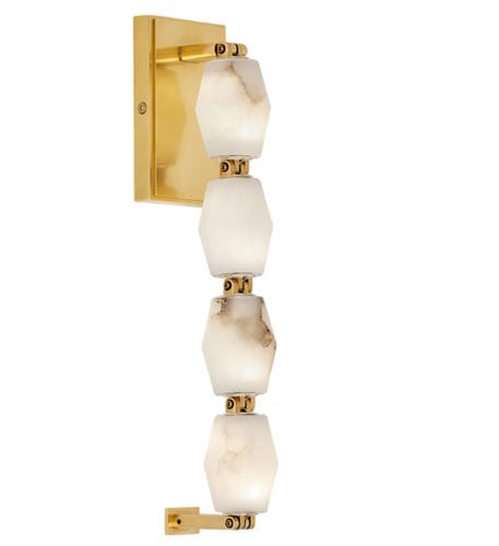 Applique contemporanea - COLLIER ALABASTER - TECH LIGHTING - da interno / in ottone / in alabastro