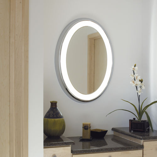 Specchio da bagno a muro - TIGRIS MIRROR OVAL - TECH LIGHTING - contemporaneo / ovale / luminoso a LED