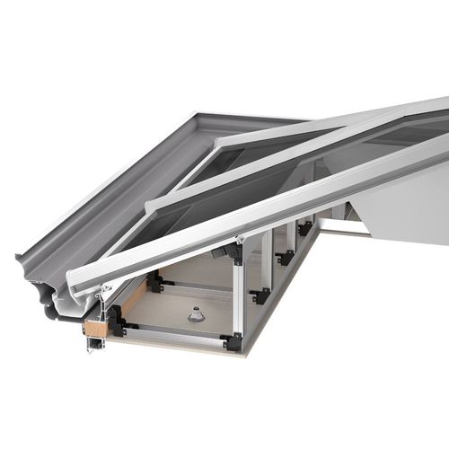 Sistema di copertura in legno - CELSIUS SOLID : VARIABLE PELMET - Aperture Trading Ltd. - in alluminio / in poliuretano / modulare