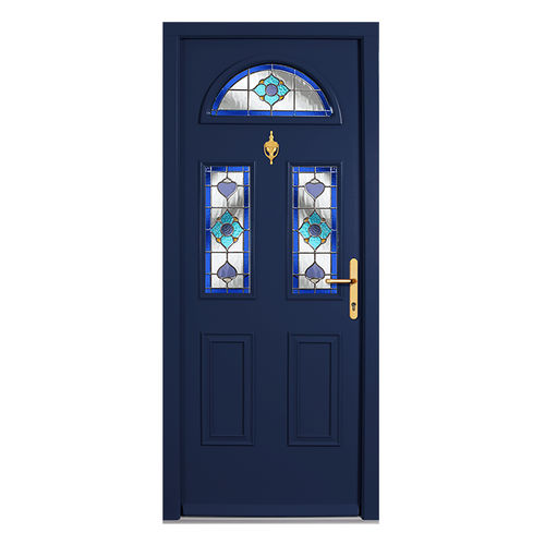 Porta d'ingresso - CRAFTSMAN : CHARNWOOD - Aperture Trading Ltd. - in mogano / in alluminio / battente