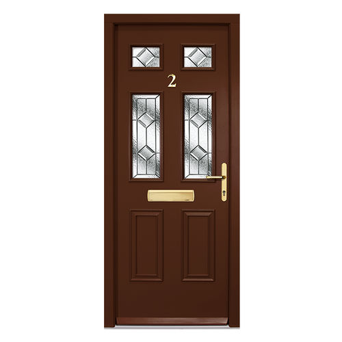 Porta d'ingresso - CRAFTSMAN : THE EPPING - Aperture Trading Ltd. - in mogano / in alluminio / battente