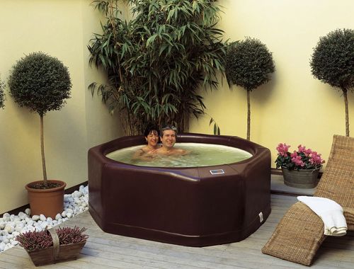 Spa fuoriterra - IDROMAS - LAGHETTO - rotonda / 4 posti / per uso residenziale
