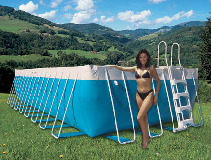 Piscina tubolare - INTERNATIONAL - LAGHETTO - da esterno / fuoriterra / in poliestere
