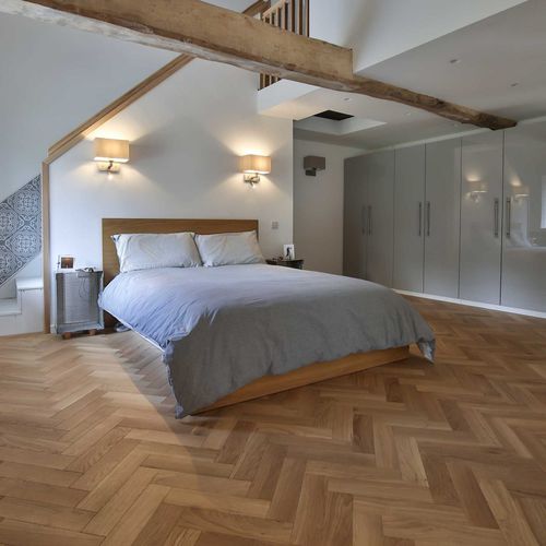 Parquet multistrato - ZB108  - V4 Woodflooring - in quercia naturale / a spina di pesce / oliato