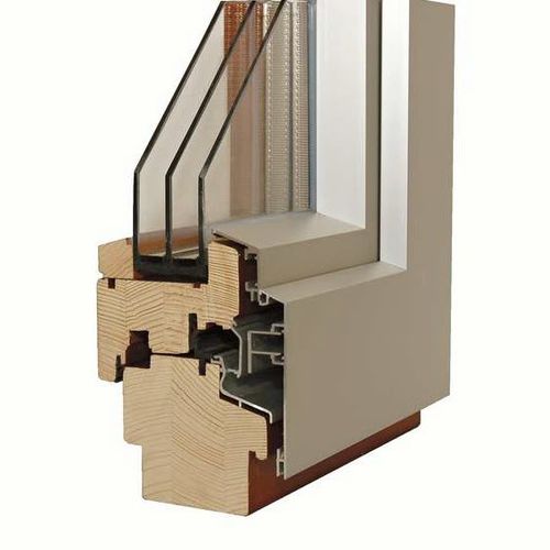 Finestra in alluminio - WWL Houses - in legno / scorrevole / a tripli vetri