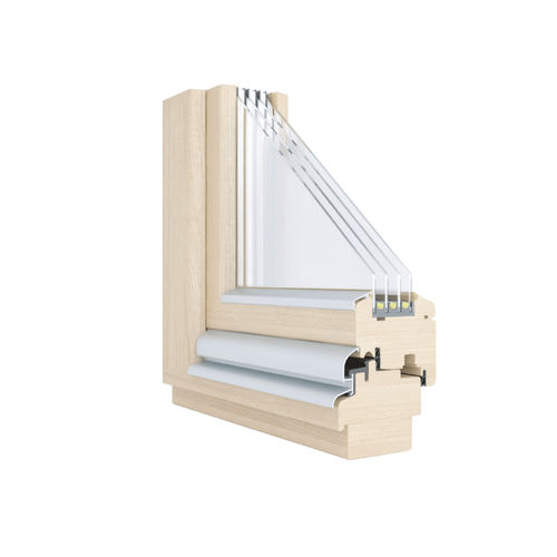 Finestra in legno - LOW UW-0.6 - WWL Houses - in pino / in rovere / a battente