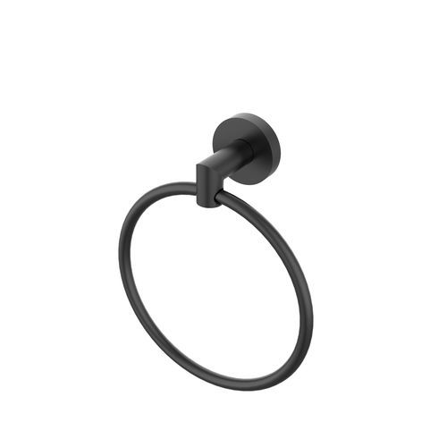 Portasalviette ad anello - 5486036 - ERLAU - da parete / in acciaio inossidabile / nero