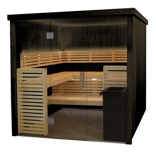 Sauna finlandese - Fenix - HARVIA - per uso residenziale / in legno / in vetro