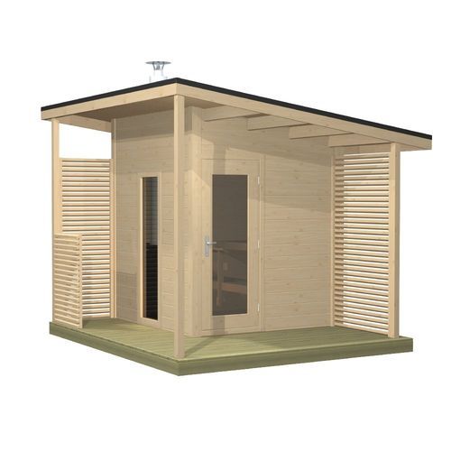 Sauna finlandese - Solide Compact - HARVIA - per uso residenziale / in picea / per esterni
