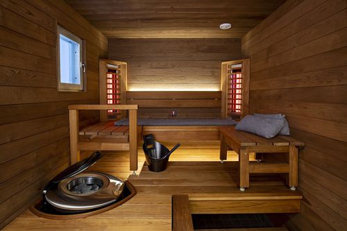 Sauna a infrarossi - HARVIA - finlandese / per uso residenziale / in legno