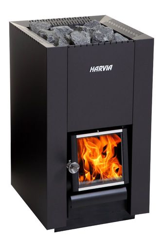 Stufa per sauna a legna - Linear 18 - HARVIA - 10 kW...20 kW / a pavimento / in acciaio