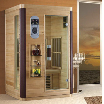 Sauna a infrarossi - LUXURY : FRB-281 - Sauna King - per uso residenziale / in legno