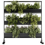 giardino verticale con rotelle
