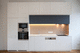 cucina contemporanea / in rovere / con maniglia integrata / bianca