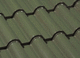 tegola marsigliese / portoghese / in terracotta / verde