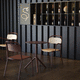 tavolo da bistrot contemporaneo / in acciaio / in laminato / in HPL
