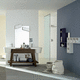 mobile lavabo doppio / da appoggio / in legno / contemporaneo