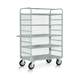 carrello di servizio / contract / pieghevole / a rete