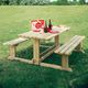 tavolo da picnic classico / in legno / rettangolare / per spazio pubblico