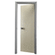 porta per cabina armadio / da interno / in alluminio / in acciaio inossidabile