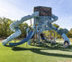struttura ludica per parco giochi / per spazi pubblici / in polietilene / in acciaio con rivestimento a polvere