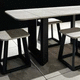 piano per tavolo in pietra / contract / bianco / beige