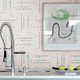 mosaico in ceramica / levigato / da interno / da esterno