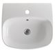 lavabo sospeso / in ceramica / 1 foro / con troppopieno