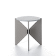 tavolino basso contemporaneo / in vetro / in marmo / con supporto in MDF laccato