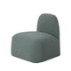 pouf moderno / in tessuto / quadrato / con rivestimento rimovibile