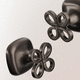 set vasca in metallo / in ottone / in ottone cromato / da parete