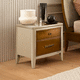 comodino classico / in legno laccato / con supporto in legno laccato / rettangolare