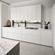 cucina moderna / in HPL / con isola / a L