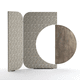 paravento contemporaneo / in legno / in tessuto / contract
