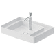 lavabo da appoggio / in ceramica / lucido / rettangolare