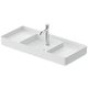 lavabo da appoggio / in ceramica / lucido / rettangolare