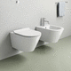 WC sospeso / in ceramica / con cassetta ad incasso / per uso residenziale