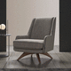 poltrona contemporanea / in tessuto / in legno massiccio / con rivestimento rimovibile