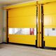 porta industriale rapida / avvolgibile / autoportante / in acciaio inossidabile