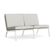 divano design Bauhaus / beige / bianco / in tessuto