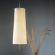 lampada a sospensione / in metallo / in seta / moderna