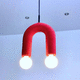 lampada a sospensione / in tessuto / in ceramica / design minimalista