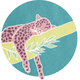 tappeto moderno / con animali / in lana / in cotone