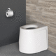 WC a secco / da appoggio / in resina / per disabili