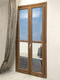 porta d'ingresso / in legno / battente / vetrata