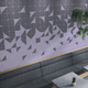 piastrella in ceramica smaltata / lucida / da interno / da bagno