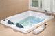 vasca da bagno da appoggio / filomuro / per ambiente abitativo / in acrilico
